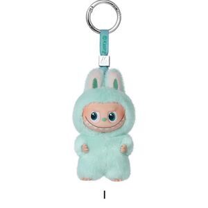 Authentic PopMart Labubu The Monsters Pin for Love Series “I” Aqua Plush Pendant